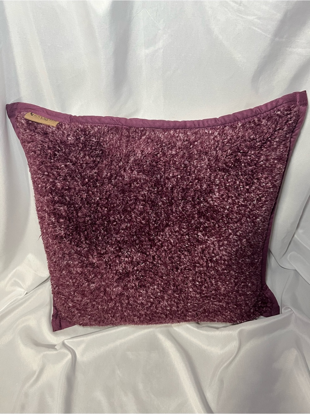 Koolaburra by UGG Burgundy & White Sherpa Throw Pillow Removeable Cover